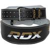 RDX Sports Fitness belt 6" Leather Black/Gold