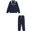 Champion Legacy Graphic Shop Authentic Sweatsuits B-Ultralight Spring Terry High-Neck Full-Zip Tuta Sportiva, Blu Marino, XS Bambini e Ragazzi
