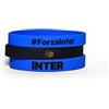 INTER Tris Braccialetti Stemma Inter Prodotto Ufficiale Idea Regalo Calcio Serie A