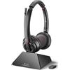 Poly Savi 8220 UC headset DECT stereo USB-A per Microsoft Teams
