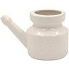 chi-enterprise Biebri Neti Pot - Brocca per la pulizia nasale, in ceramica, 400 ml, colore: Bianco