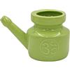 chi-enterprise Biebri Neti Pot - Brocca per la pulizia nasale, in ceramica, 400 ml, colore: Verde