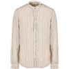 Alley Docks 963 Camicia Coreana Alley Docks A Righe Misto Lino