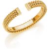 Unoaerre Bracciale Unoaerre 6264 rigido aperto in argento dorato giallo con zirconi