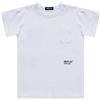 REPLAY T-Shirt Bambino Manica Corta con Stampa Logo, Bianco (White 001), 6 Anni