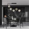 Lampadario da Soffitto SOMA 5 Black Grafite e Black White E14 Colore Grafite