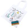 Borsa disegno da colorare con set pastelli a cera personalizzata Roly Azor personalizzate o neutre