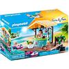 PLAYMOBIL Family Fun 70612, Chiosco con noleggio barchette, con 2 Barche galleggianti, dai 4 Anni