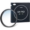 VILTROX Filtro UV MC da 52mm, MC Filtro di protezione UV 18 rivestimenti multistrato UHD, rivestimento nano, filtro UV ultra sottile resistente ai graffi per obiettivo fotocamera da 52mm