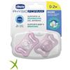 Chicco suzione Chicco Succhietto Micro Girl Silicone 0-2 Mesi 2 Pezzi
