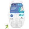 Chicco biberon accessori Chicco Tettarella Perfect 5 +2 Mesi Silicone 2 Fori 2 Pezzi