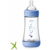 Chicco Biberon Perfect 5 Azzurro 240ml 2 Mesi+ Medio Silicone Boy 1 Pezzo