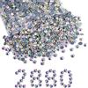 BEADSLAND Hotfix Strass Bulk, 2880 Pezzo Cristallo Hotfix Strass per Artigianato Vestiti Decorazione DIY, Cristallo Bianco AB, SS30 6.3-6.5 mm