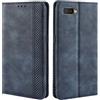 HualuBro Cover per Oppo K1 / Oppo RX17 Neo/Oppo R15X, Flip Case in PU Pelle Premium Portafoglio Cover [Funzione Stand] [Slot Carte] Leather Wallet Phone Custodia (Blu)