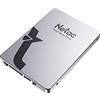 Netac Disco rigido SSD 128 GB, SSD SATAIII da 2,5 '', SSD interno per laptop, velocità di aggiornamento del gioco, grigio argento