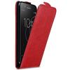 Cadorabo Custodia per Sony Xperia XZ1 Compact in Rosso Mela - Protezione in Stile Flip con Chiusura Magnetica - Case Cover Wallet Book Etui