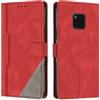 JZASES Cover per Huawei Mate 20 Pro, Custodia in PU Pelle, Antiurto Libro Portafoglio Protettiva Cover Compatibile con Huawei Mate 20 Pro, Rosso