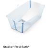 Stokke Vaschetta e Riduttore STOKKE® FLEXI BATH® Bundle con tappo termosensibile Ocean Blue