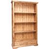 Biscottini Vetrina soggiorno in legno massello 180,5x36,5x109,5 cm - Credenza cucina alta Made in Italy - Libreria chiusa con ante in vetro - libreria con ante in vetro