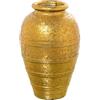 DRW Vaso da tavolo in ceramica in oro 20x20x30 cm