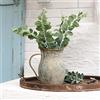 All Chic Vasi da fiori vintage in metallo brocca piccoli vasi per fiori, vasi rustici, decorazioni da cucina sopra gli armadietti, decorazioni per casa, cucina, camera da letto, ufficio