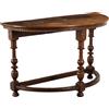 Consolle Antica Italia '700 Piano semicircolare Tavolo Noce Acero