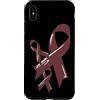 Myeloma Cancer Awareness Cancer Ribbons Custodia per iPhone XS Max Multiplo Mieloma Consapevolezza Nastro Cancro Chemo Borgogna