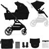 kk Kinderkraft Passeggino 2 In1 Yoxi Pure Black Kinderkraft