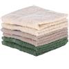 MARGARET PICKENS set da 6 lavette asciugamani bagno 30x30 cm 100% cotone (Mix4)