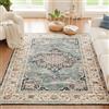 CHOSHOME Tappeto Soggiorno Tappeti Moderni Soggiorno Tappeti Camera da Letto Tappeti Vintage Salotto Grandi Dimensioni tappeto pelo corto soggiorno Tappeto Stile Antiscivolo Blu 200x290CM