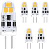 TIAFELNGLY Lampadine LED G4 1,5W bianco caldo lampade a risparmio energetico 1,5W lampada LED dimmerabile, AC/DC 12-24V G4 lampadina LED 6 Pack