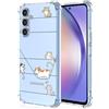 XINYEXIN Clear Cover per Samsung Galaxy A55 5G Motivo Carino Gatto Custodia Trasparente Antiurto Morbido TPU Bumper Case - Kitten