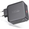 BIUBOTY Caricatore USB C 100W 3 Porte GaN Tech Compatible con MacBook Pro