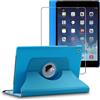 ebestStar - Cover per iPad Mini 1/2/3 Apple, Custodia Protezione Rotazione 360, Pelle PU, Blu + Vetro Temperato