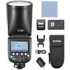 GODOX V1 PRO N Speedlight Flash a testa tonda on-camera Flash automatico E-TTL II Wireless 2.4G Fresnel Zoom compatibile con fotocamera Nikon 100V-240V