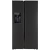 Cromberg HRS606GB Frigorifero 2 Porte, Con Dispencer Ice Maker, Total No Frost, 556 Litri, Finitura Vetro Nero, 70.6 X 91 X 178 Cm