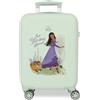 Disney Joumma Wish Playing with Valentino Valigia da cabina verde 33 x 50 x 20 cm Rigida ABS Chiusura a combinazione laterale 28,4 L 2 kg 4 ruote doppie bagaglio a mano, Verde, Valigia cabina