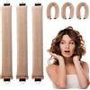 FIDWALL 3Pcs Bigodino Lungo per Boccoli,Bigodini Grandi,Bigodini Morbidi per Dormire,Tubo Capelli Mossi,Heatless Hair Curler,Strumento per Lo Styling Dei Fai-Da-Te (Champagne)