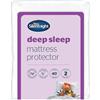 Silentnight Deep Sleep - Coprimaterasso Trapuntato Super Morbido, con Angoli Elasticizzati Extra Profondi, Facile da Montare, Lavabile in Lavatrice e ipoallergenico, per Letto Matrimoniale Piccolo