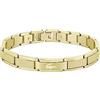 Lacoste Braccialetto a maglie da uomo Collezione STENCIL in Acciaio Inossidabile, Oro (Yellow Gold), Taglia Unica