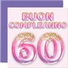 Stuff4 60° Biglietto Auguri Compleanno per Donne