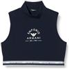 Emporio Armani Iconic Stretch Cotton Logoband Loungewear Crop Top, T-Shirt Donna, Blu (Marine), L