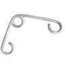 busch+müller Busch & Müller Standard, Fissaggio per fanale posteriore. Unisex-Adulti, argento, Taglia unica
