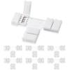 UBRAVE Connettore Strip LED, 6 Pcs 4 Pin con Clip Fissaggio T-forma, Connettore a Nastro LED RGB 5050 Raccordo Rapido per Luci di Striscia LED da 10mm, Saldatura gratuita, Connettori a LED supportano