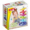 Quercetti Spiral Tower Pista Biglie per Bambini, Giochi Bambini 1 Anno 100% Made in Italy, Gioco Educativo con 5 Spirali, 3 Biglie Grandi con Sonagli, Regalo Bimbo 1 Anno Sicuro e Divertente