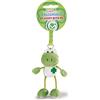 NICI 49388 Talisminis Frog Key Ring 7 cm Green Cuddly Toy Pendant with Key Ring for Lanyard, Key Ring & Key Holder Lucky Charm Bag Pendant with Message