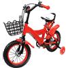 HuKaiL Bicicletta per bambini da 12 pollici, con cestino, per allenamento, per bambini, con doppia modalità di freno, per 2 - 4 anni, per bambini (giallo)