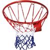 Palmitessa Canestro Basket da Muro in Ferro con Rete in Nylon per Esterno e Interno, 46cm Canestro Regolamentare Basket Ring Rosso 46cm Edizione 2024 Palmitessa