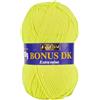 Sirdar Hayfield Bonus DK - Gomitolo doppio per lavoro a maglia, giallo fluo (550), 100 g
