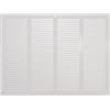 Repa Market Griglia di ventilazione bianca 400 mm x 300 mm con schermo a maglie - Copertura di sfiato interna ed esterna - Applicazioni di riscaldamento, raffreddamento e ventilazione
